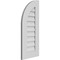 Ekena Millwork Quarter Round Top Left Surface Mount PVC Gable Vent w/ 3-1/2"W x 1"P Standard Frame, 14"W x 32"H GVPQL14X3201SN - alternate 3